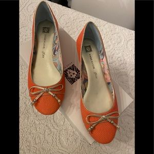 Anne Klein Akraylene Red/Gold iFlex Size 7 M